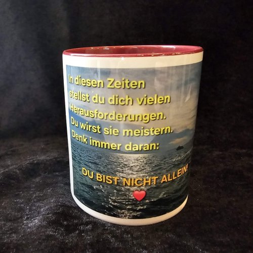 Tasse - "Du bist nicht allein"